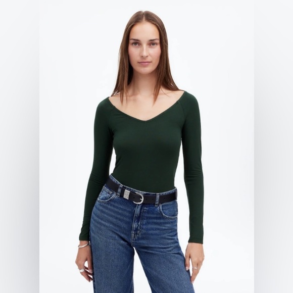 Madewell V Neck Shirt - Picture 1 of 6